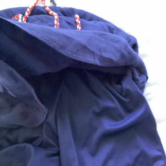 Lily Rose Blue Dress M Tank Top Tie Neck - Picture 3 of 7